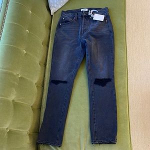 Pistola Black High Rise Slim Straight Jeans